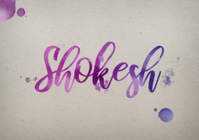 Shokesh Watercolor Name DP