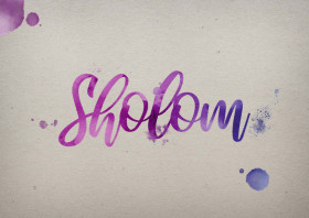 Sholom Watercolor Name DP