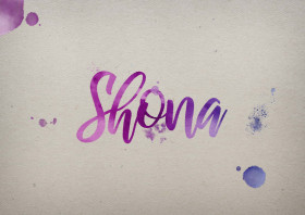 Shona Watercolor Name DP