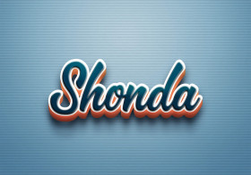 Cursive Name DP: Shonda