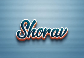 Cursive Name DP: Shorav