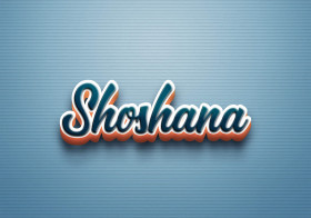 Cursive Name DP: Shoshana
