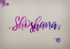 Shoshana Watercolor Name DP