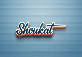 Cursive Name DP: Shoukat