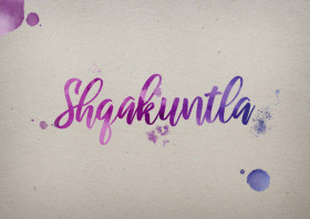 Shqakuntla Watercolor Name DP