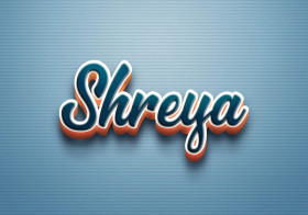 Cursive Name DP: Shreya
