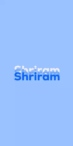Name DP: Shriram
