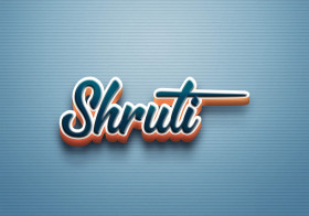 Cursive Name DP: Shruti