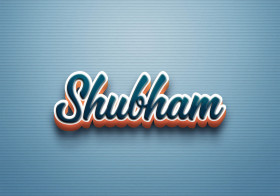 Cursive Name DP: Shubham