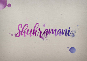 Shukramani Watercolor Name DP