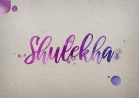 Shulekha Watercolor Name DP