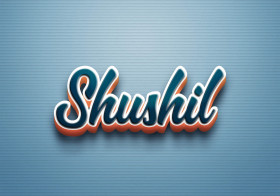 Cursive Name DP: Shushil