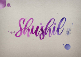 Shushil Watercolor Name DP
