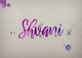 Shvani Watercolor Name DP