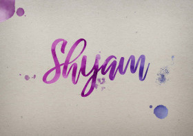 Shyam Watercolor Name DP