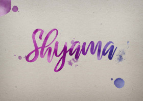Shyama Watercolor Name DP