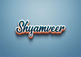Cursive Name DP: Shyamveer