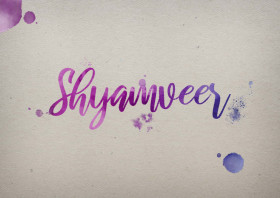 Shyamveer Watercolor Name DP