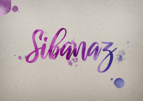 Sibanaz Watercolor Name DP