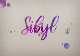 Sibyl Watercolor Name DP