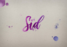 Sid Watercolor Name DP