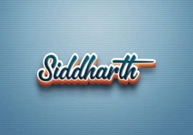 Cursive Name DP: Siddharth