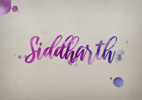 Siddharth Watercolor Name DP