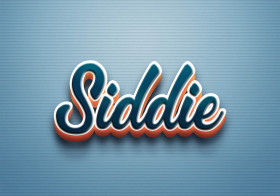 Cursive Name DP: Siddie
