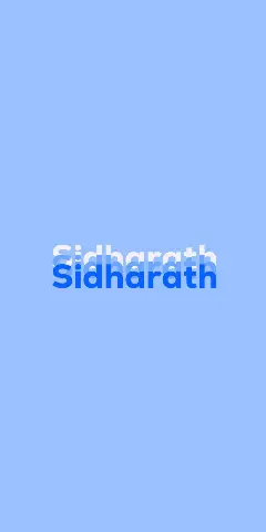 Name DP: Sidharath