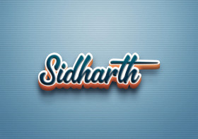 Cursive Name DP: Sidharth