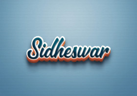 Cursive Name DP: Sidheswar