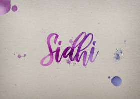Sidhi Watercolor Name DP