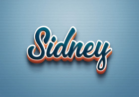 Cursive Name DP: Sidney