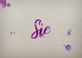 Sie Watercolor Name DP