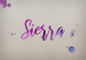 Sierra Watercolor Name DP