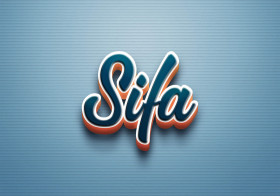 Cursive Name DP: Sifa