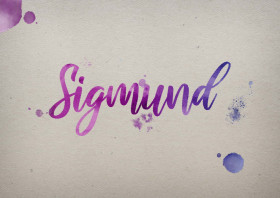 Sigmund Watercolor Name DP