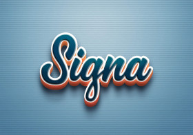 Cursive Name DP: Signa