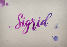 Sigrid Watercolor Name DP