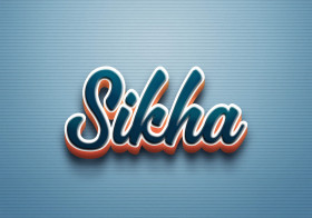 Cursive Name DP: Sikha