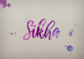 Sikha Watercolor Name DP