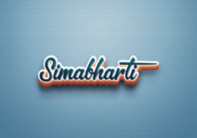 Cursive Name DP: Simabharti