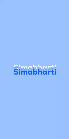 Name DP: Simabharti