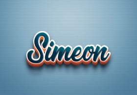 Cursive Name DP: Simeon