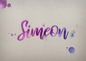 Simeon Watercolor Name DP