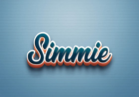 Cursive Name DP: Simmie