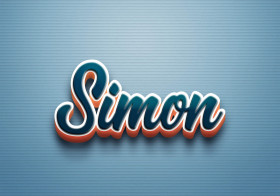 Cursive Name DP: Simon