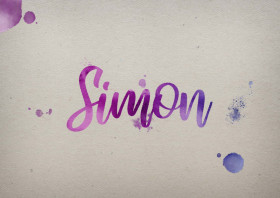 Simon Watercolor Name DP