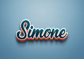 Cursive Name DP: Simone
