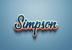 Cursive Name DP: Simpson
